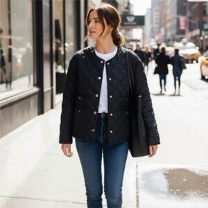 Jason Wu Black Quilted Puffer Jacket